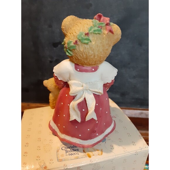 Cherished Teddy Enesco Amanda "Here's Some Cheer to Last the Year" Boxed - Picture 3 of 5